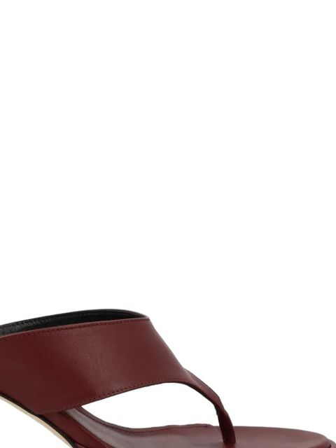 Aeyde leather heeled sandals - Red - zdjęcie produktu nr 2