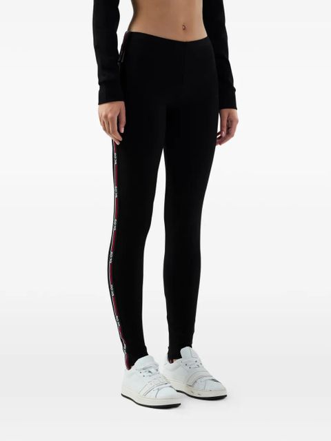 GCDS logo-tape leggings - Black
