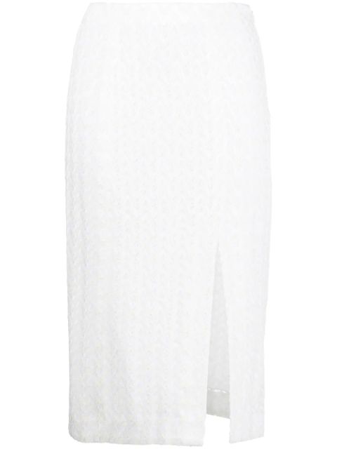 Missoni zigzag-woven skirt - White - zdjęcie produktu nr 1