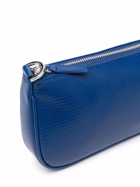 BY FAR Rachel grained leather tote bag - Blue