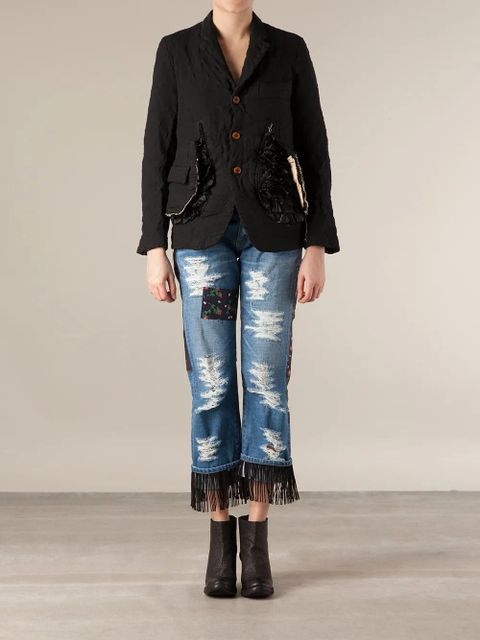 Comme Des Garçons ruffle detailed jacket - Black - zdjęcie produktu nr 2