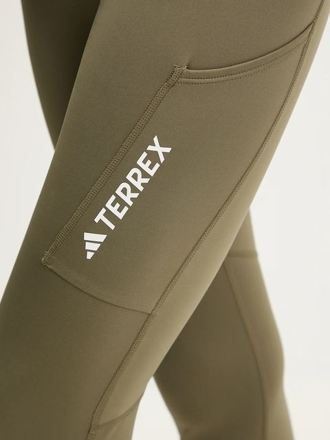 adidas TERREX legginsy Multi damskie kolor zielony gładkie JF1267