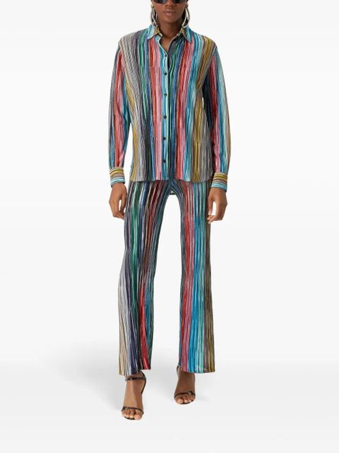 Missoni striped ribbed knit shirt - Blue - zdjęcie produktu nr 2