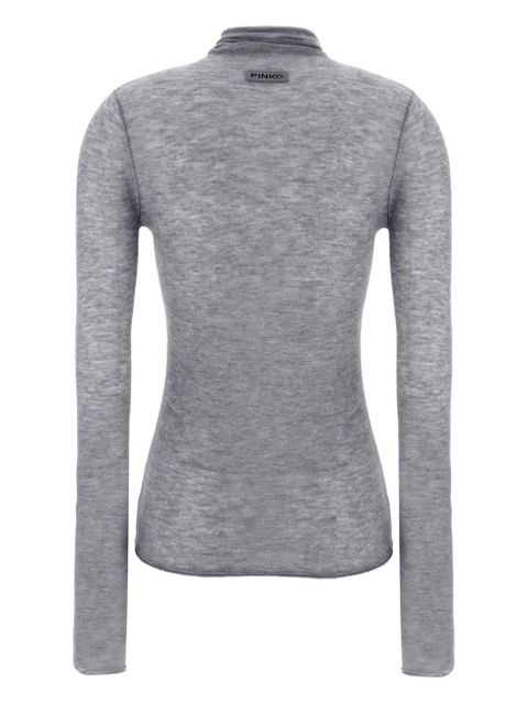 PINKO sequin-appliqué turtleneck sweater - Grey - zdjęcie produktu nr 2