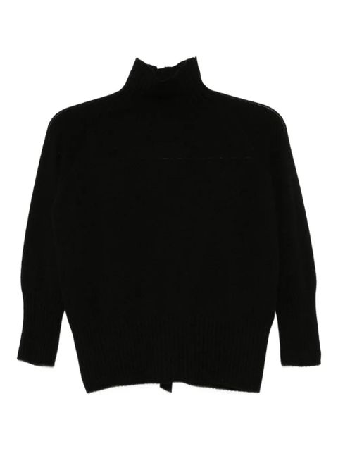 Simone Rocha cashmere high-neck top - Black - zdjęcie produktu nr 1