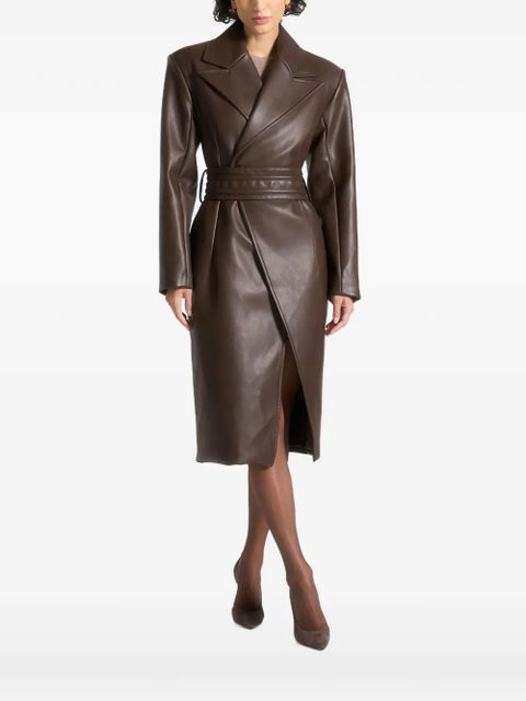 Manière De Voir Malya belted coat - Brown - zdjęcie produktu nr 1