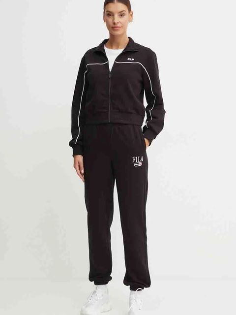 Fila bluza Lauka damska kolor czarny gładka FAW0909 - zdjęcie produktu nr 2