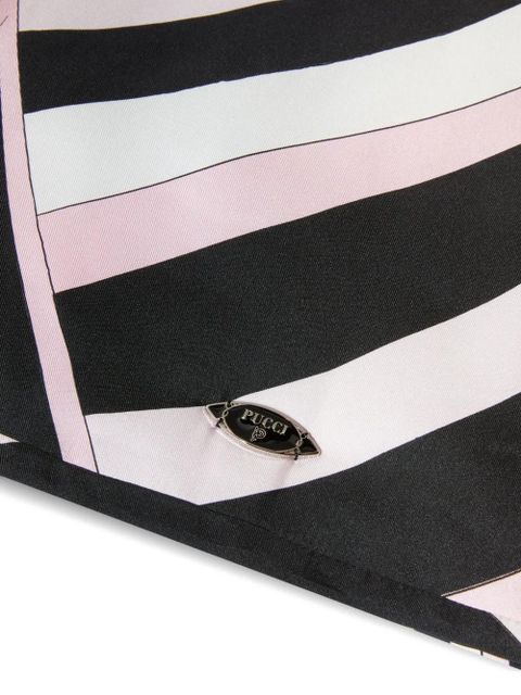 PUCCI Iride-print silk scarf - Pink