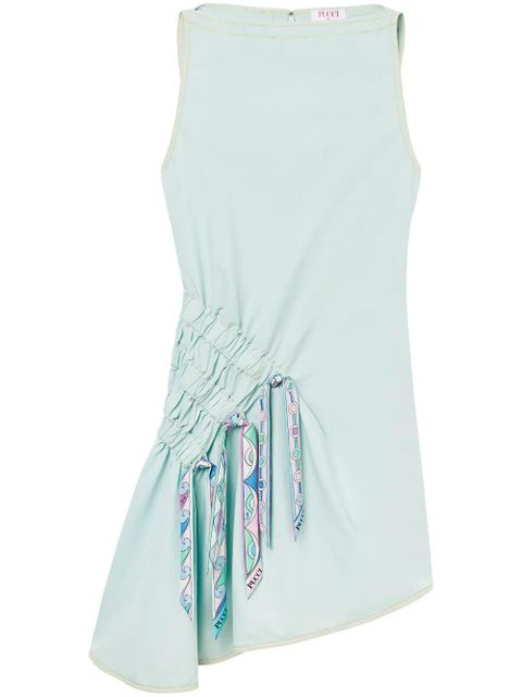 PUCCI Vivara-print ruched minidress - Blue - zdjęcie produktu nr 1