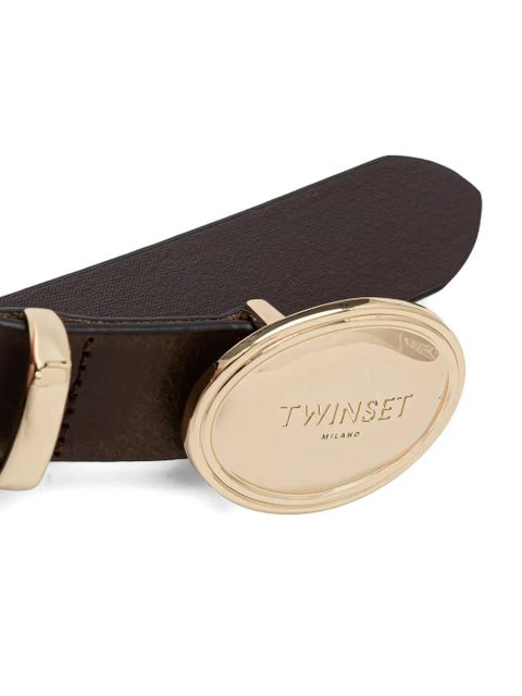 TWINSET oval-buckle belt - Brown - zdjęcie produktu nr 2