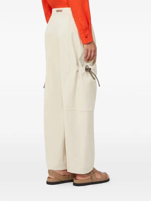 Max Mara drawstring pocket trousers - Neutrals