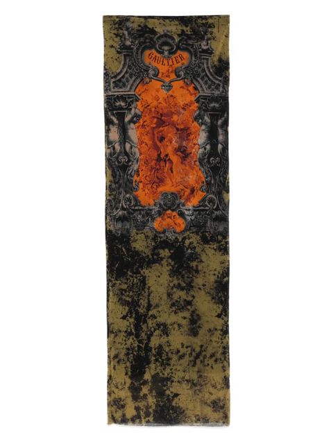 Jean Paul Gaultier baroque-print skirt - Orange - zdjęcie produktu nr 1