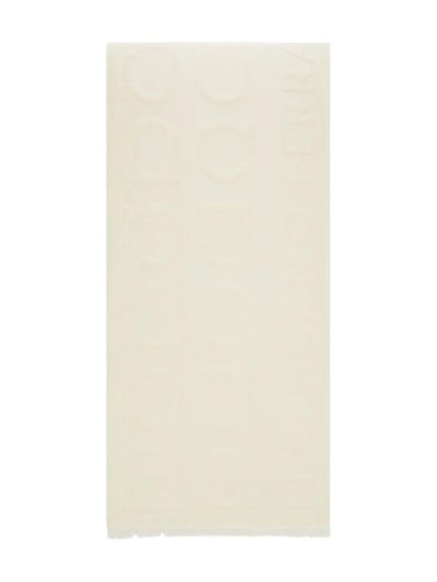 Ferragamo Gancini jacquard logo scarf - Neutrals - zdjęcie produktu nr 2