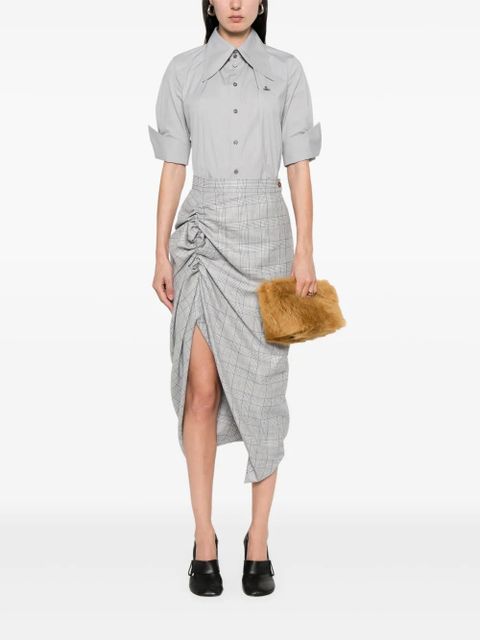 Vivienne Westwood Side Panther midi skirt - Blue