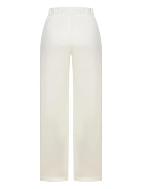 Max Mara elastic-waistband silk-cotton trousers - White - zdjęcie produktu nr 2