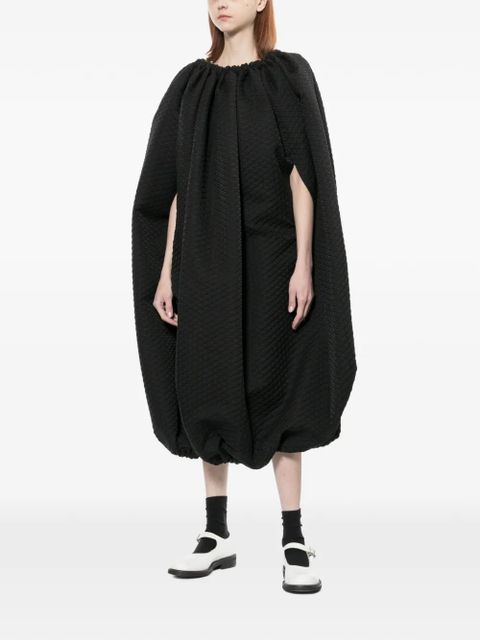 Comme Des Garçons textured gathered dress - Black