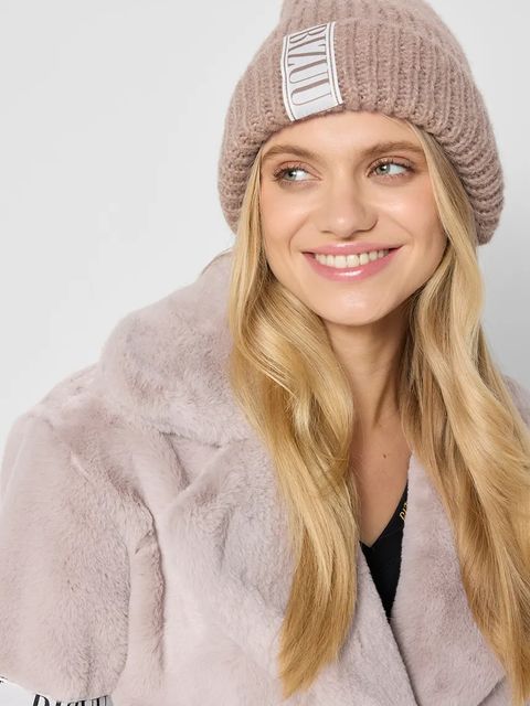 Bizuu czapka z dodatkiem wełny LORRO kolor beżowy LORRO BEŻOWY - zdjęcie produktu nr 1