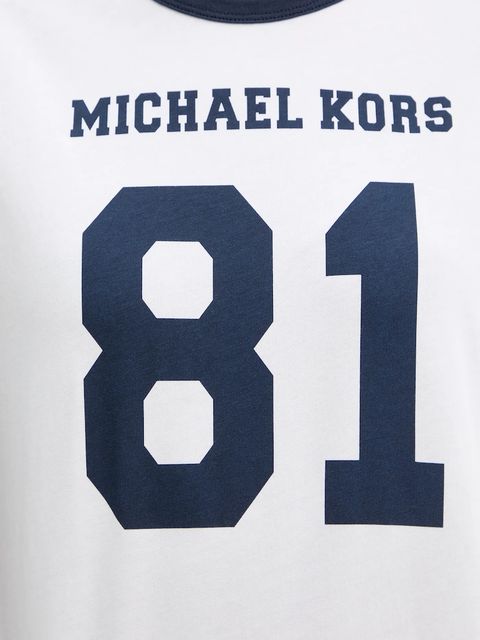 MICHAEL Michael Kors t-shirt bawełniany damski kolor beżowy MR651WT97J