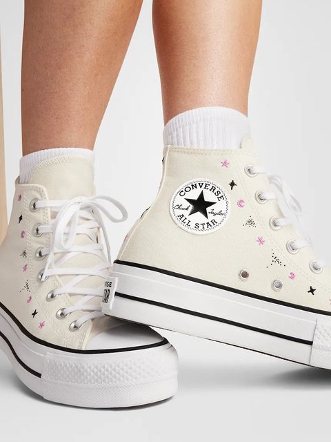 Converse trampki Chuck Taylor All Star Lift kolor beżowy A13522C