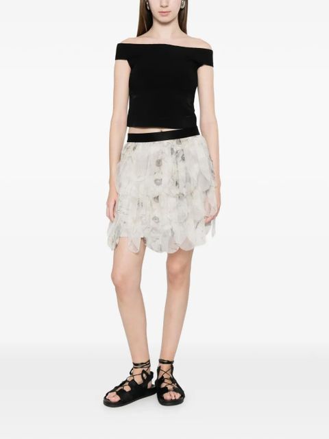 Max Mara ruffled mini skirt - Grey - zdjęcie produktu nr 2