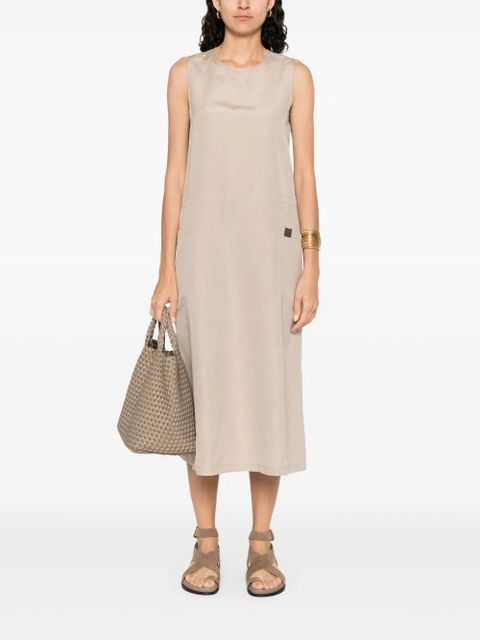 Max Mara Kleid midi dress - Neutrals - zdjęcie produktu nr 2