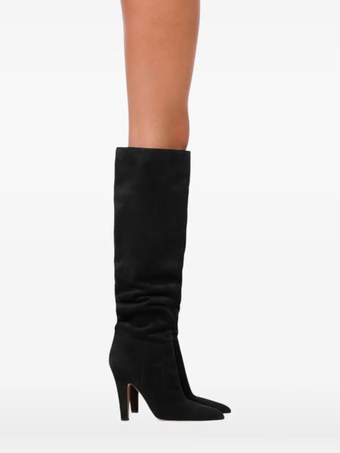 Paris Texas 100mm Elsa point-toe stiletto boots - Black