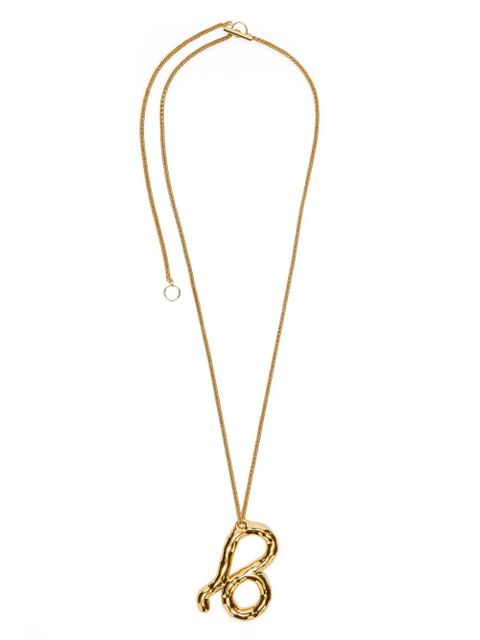 Jil Sander zodiac-sign pendant necklace - Gold - zdjęcie produktu nr 1