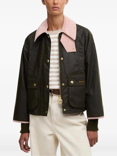 Barbour Beadnell cropped jacket - Green - zdjęcie produktu nr 2