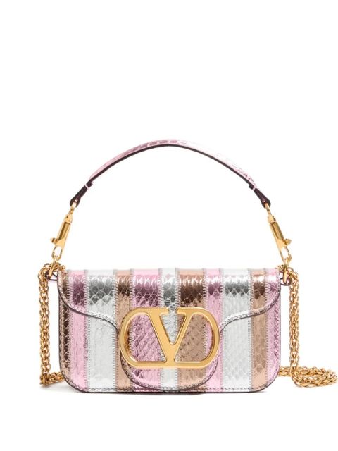 Valentino Garavani small Locò laminated VLogo tote bag - Pink - zdjęcie produktu nr 1
