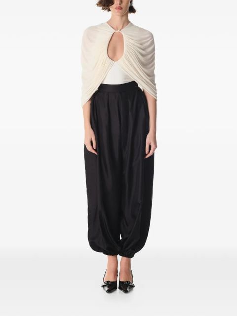 MANURÍ draped blouse - Neutrals - zdjęcie produktu nr 2