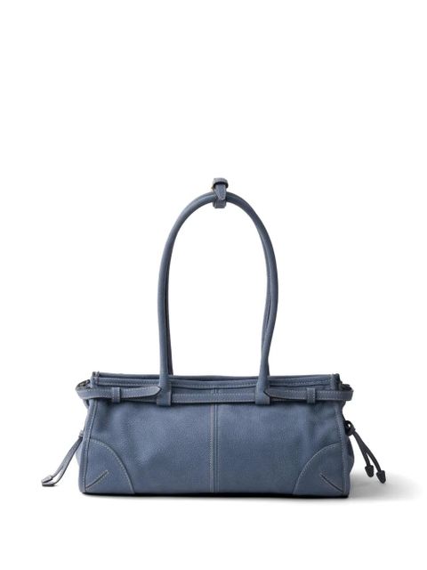 Prada Bonnie medium nubuck leather handbag - Blue - zdjęcie produktu nr 2