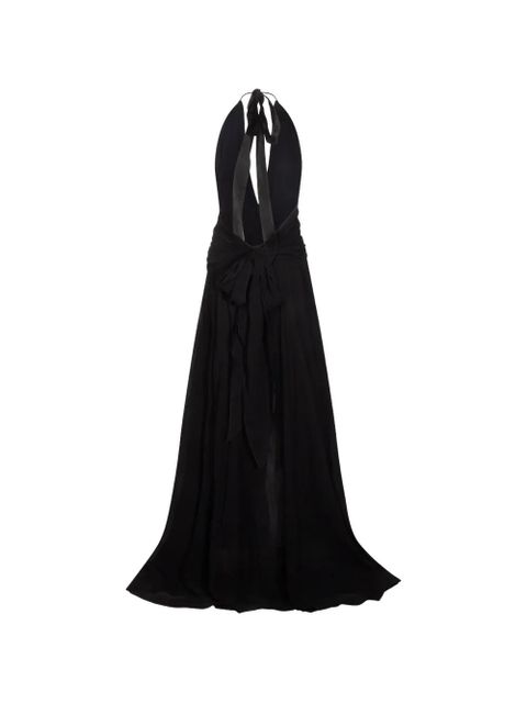 Blumarine ruffled maxi dress - Black