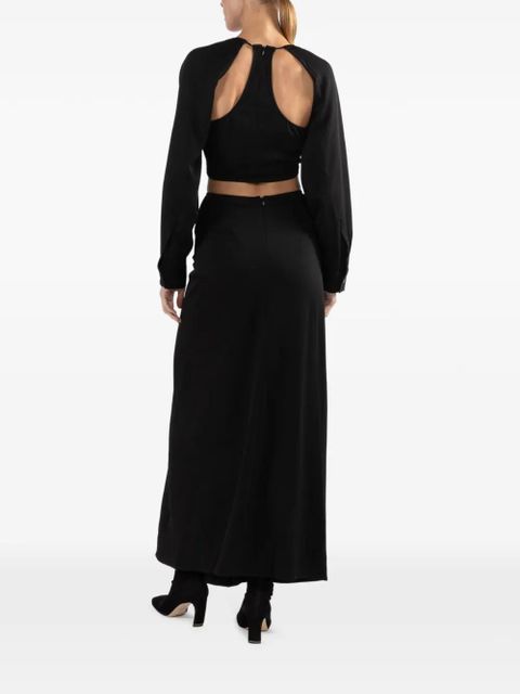 Christopher Esber cut-out long-sleeves blouse - Black - zdjęcie produktu nr 2