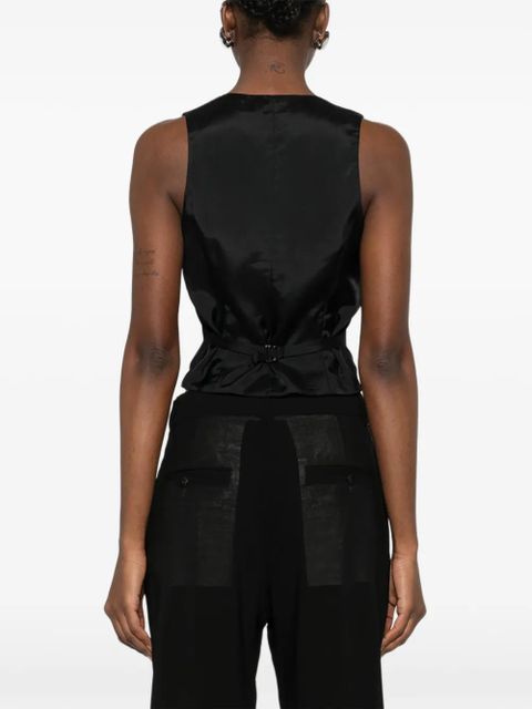 Blumarine button gilet - Black