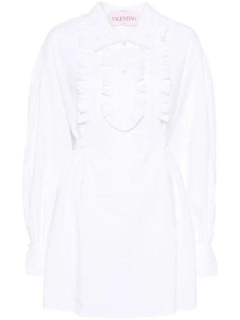 Valentino Garavani ruffle-detail mini dress - White - zdjęcie produktu nr 1