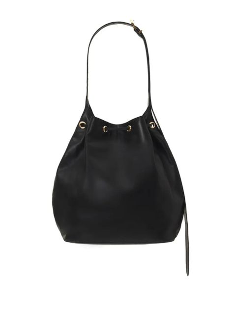 ANINE BING Alana leather bucket bag - Black