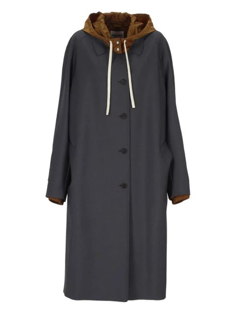 Miu Miu hooded buttoned coat - Black - zdjęcie produktu nr 1