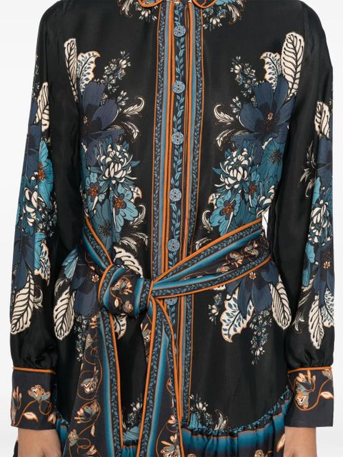 FARM Rio blossom tapestry dress - Black