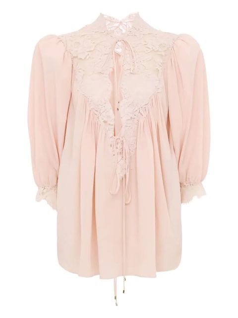 Chloé lace-detail blouse - Pink - zdjęcie produktu nr 1