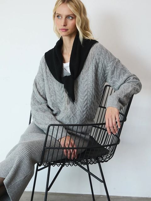 Medicine sweter damski kolor szary ciepły - zdjęcie produktu nr 1