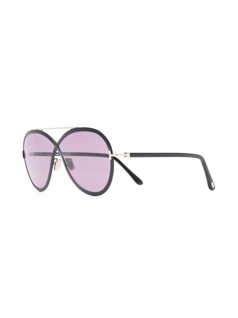 TOM FORD Eyewear top-bar sunglasses - Black