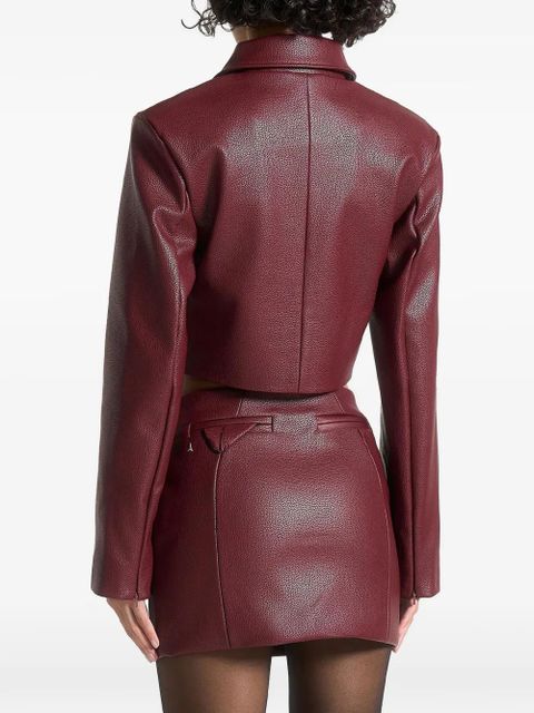 Manière De Voir Ania pebbled jacket - Red - zdjęcie produktu nr 2