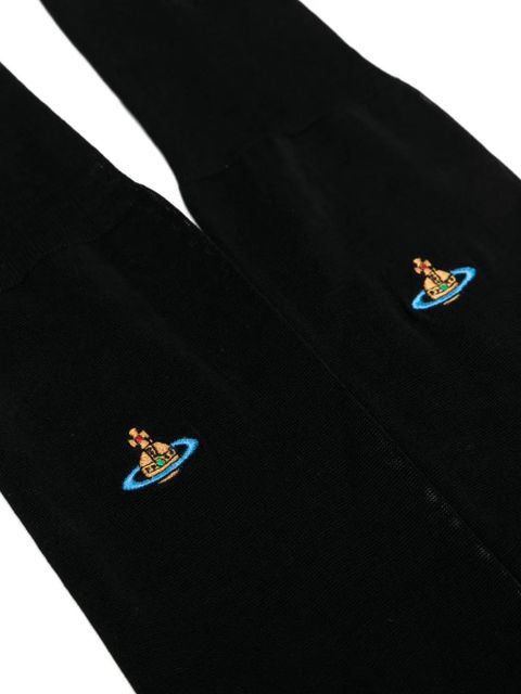 Vivienne Westwood Orb-embroidery socks - Black