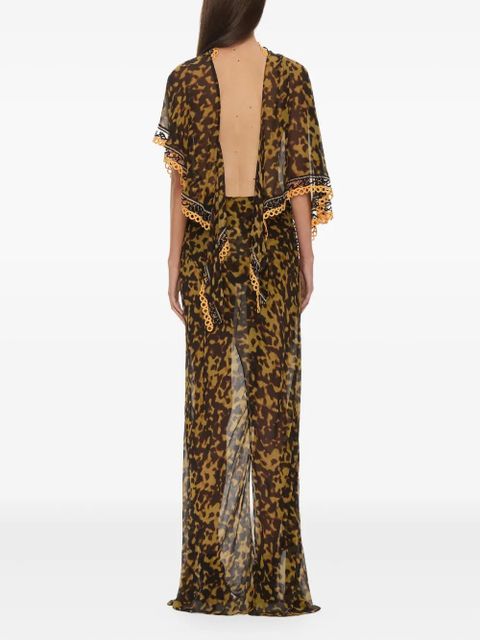 Christopher Esber Roule draped maxi dress - Brown