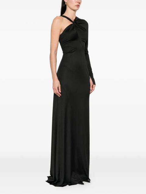 Victoria Beckham asymmetric one-shoulder gown - Black