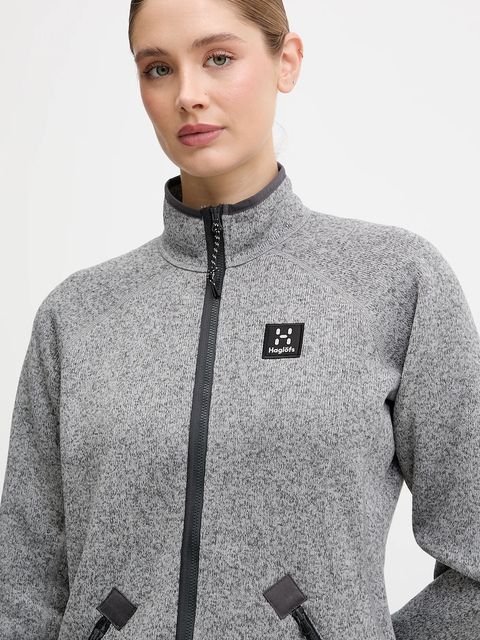 Haglöfs bluza outdoorowa Risberg damska kolor szary gładka 607384