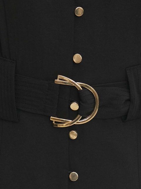 Answear.LAB sukienka bawełniana kolor czarny midi rozkloszowana