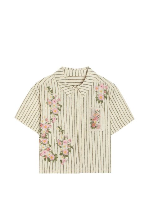 Agua By Agua Bendita Virtuosa Paraiso striped shirt - Neutrals - zdjęcie produktu nr 1