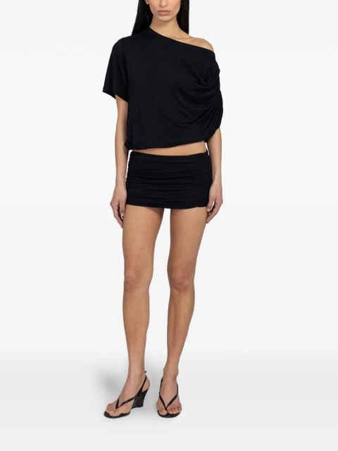 Gimaguas Daria ruched mini shorts - Black - zdjęcie produktu nr 2