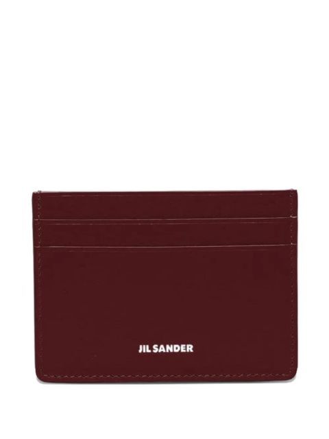 Jil Sander logo card holder - Red - zdjęcie produktu nr 1